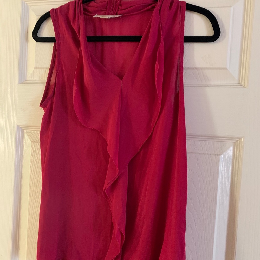 Michael Kors hot pink blouse